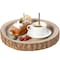 Vintiquewise Wood Tree Bark Indented Display Tray Serving Plate Platter Charger - 14 Inch Dia QI003840-14 - alternate 1